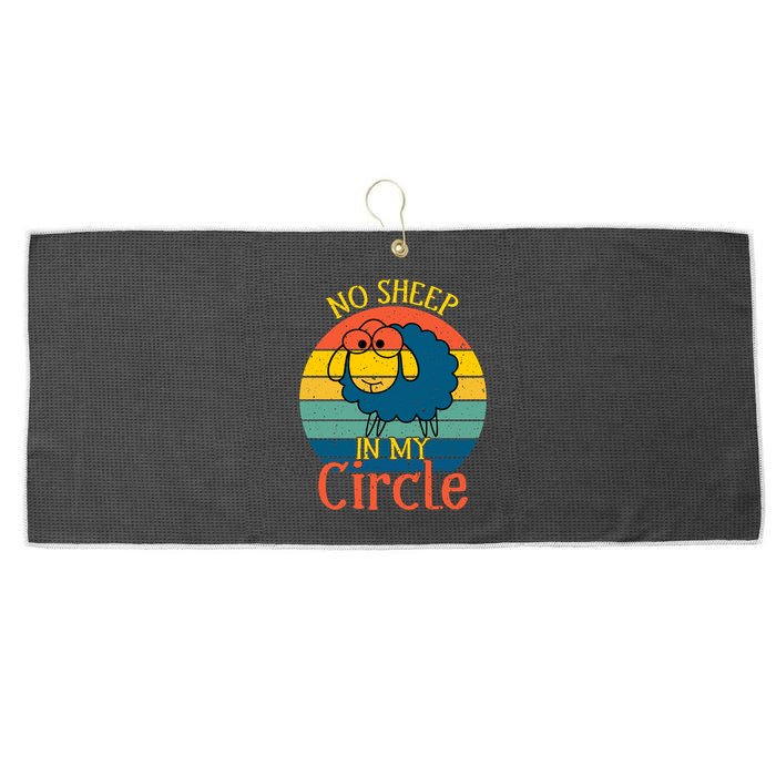 No Sheep In My Circle Large Microfiber Waffle Golf Towel