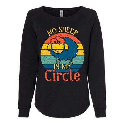 No Sheep In My Circle Womens California Wash Sweatshirt