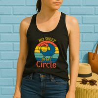 No Sheep In My Circle Womens Tank Top