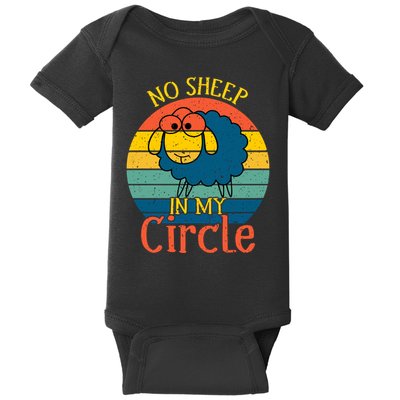 No Sheep In My Circle Baby Bodysuit