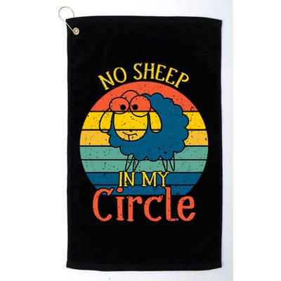 No Sheep In My Circle Golf Towel