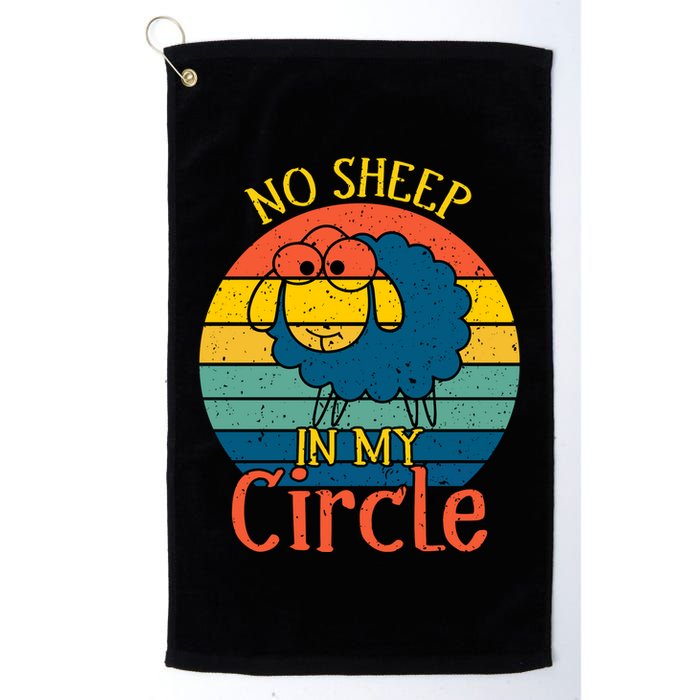 No Sheep In My Circle Golf Towel