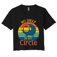 No Sheep In My Circle Crop Top