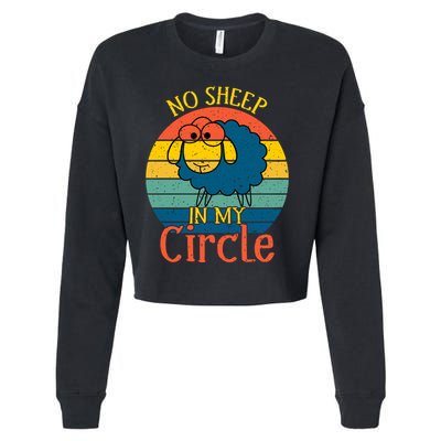 No Sheep In My Circle Cropped Pullover Crew