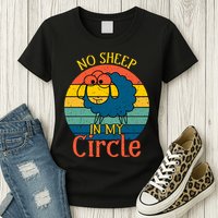 No Sheep In My Circle Womens T-Shirt