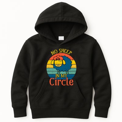 No Sheep In My Circle Kids Hoodie