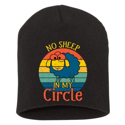 No Sheep In My Circle Short Acrylic Beanie