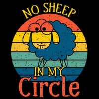No Sheep In My Circle Wool Snapback Cap