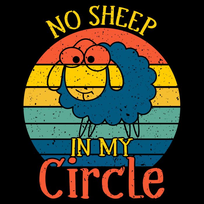 No Sheep In My Circle Wool Snapback Cap