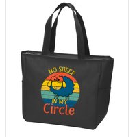 No Sheep In My Circle Zip Tote Bag