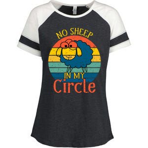 No Sheep In My Circle Enza Ladies Jersey Colorblock Tee