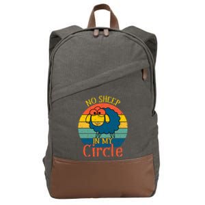 No Sheep In My Circle Cotton Canvas Backpack