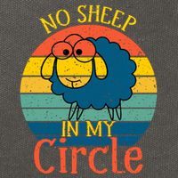 No Sheep In My Circle Cotton Canvas Backpack