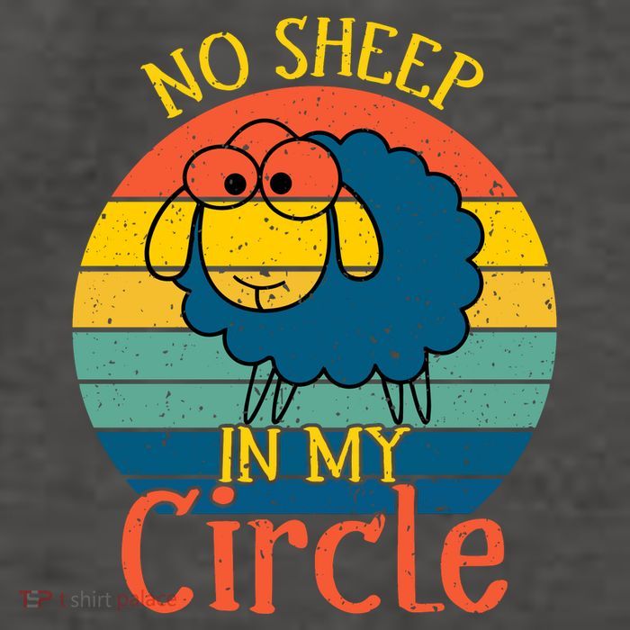 No Sheep In My Circle Vector Backpack
