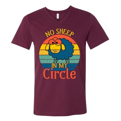 No Sheep In My Circle V-Neck T-Shirt