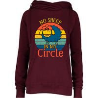 No Sheep In My Circle Womens Funnel Neck Pullover Hood