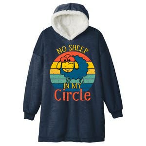 No Sheep In My Circle Hooded Wearable Blanket