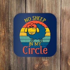 No Sheep In My Circle Coaster