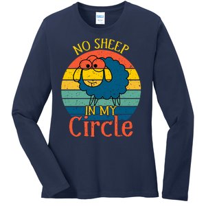 No Sheep In My Circle Ladies Long Sleeve Shirt