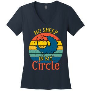 No Sheep In My Circle Women's V-Neck T-Shirt