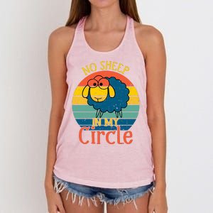 No Sheep In My Circle Women's Knotted Racerback Tank