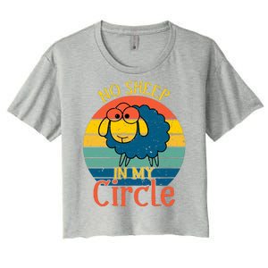 No Sheep In My Circle Women's Crop Top Tee