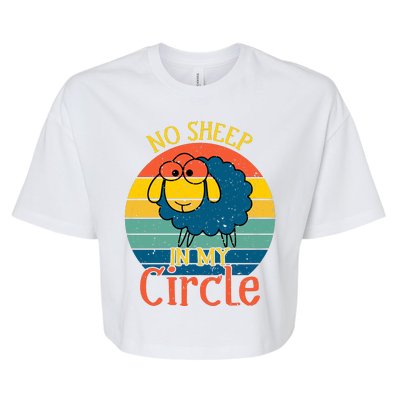 No Sheep In My Circle Bella+Canvas Jersey Crop Tee