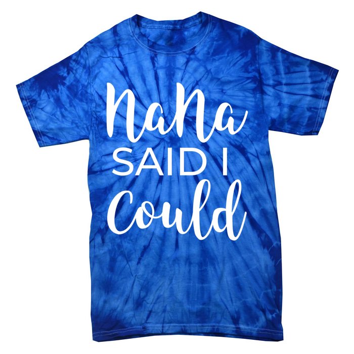 Nana Said I Could Funny Gift Tie-Dye T-Shirt