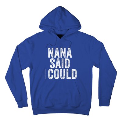 Nana Said I Could Grandparent Granddaughter Grandson Funny Meaningful Gift Hoodie