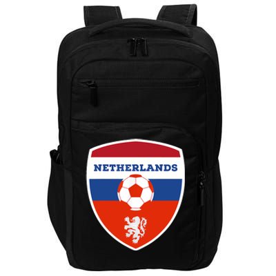 Netherlands Soccer Jersey Gift Netherlands Football Fans Impact Tech Backpack