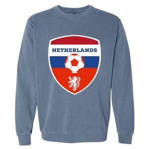 Netherlands Soccer Jersey Gift Netherlands Football Fans Garment-Dyed Sweatshirt