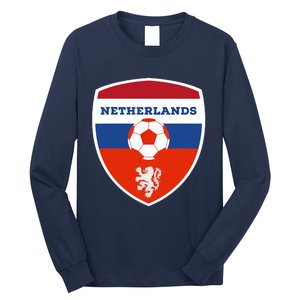 Netherlands Soccer Jersey Gift Netherlands Football Fans Long Sleeve Shirt