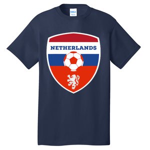 Netherlands Soccer Jersey Gift Netherlands Football Fans Tall T-Shirt