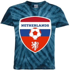 Netherlands Soccer Jersey Gift Netherlands Football Fans Kids Tie-Dye T-Shirt