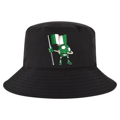 Nigeria Soccer Jersey Nigeria Flag Football Dab Funny Cool Comfort Performance Bucket Hat