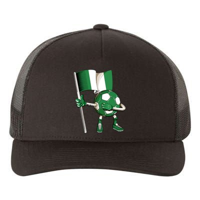 Nigeria Soccer Jersey Nigeria Flag Football Dab Funny Yupoong Adult 5-Panel Trucker Hat