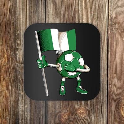 Nigeria Soccer Jersey Nigeria Flag Football Dab Funny Coaster