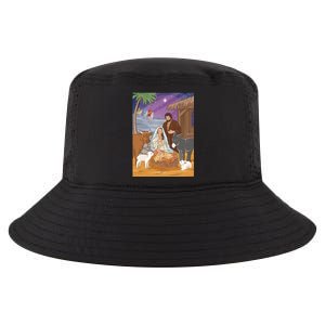 Nativity Scene Jesus Virgin Mary And Saint Joseph Gift Cool Comfort Performance Bucket Hat