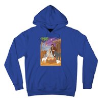 Nativity Scene Jesus Virgin Mary And Saint Joseph Gift Hoodie