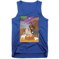 Nativity Scene Jesus Virgin Mary And Saint Joseph Gift Tank Top