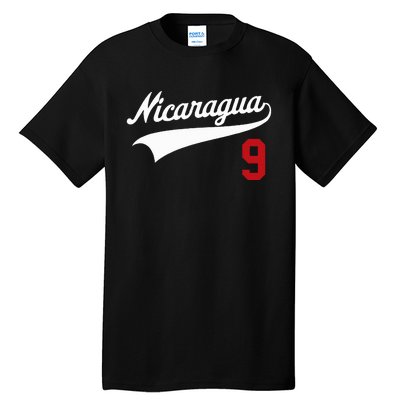 Nicaragua Soccer Jersey Camiseta Baseball Beisbol Tall T-Shirt