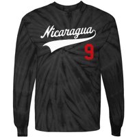 Nicaragua Soccer Jersey Camiseta Baseball Beisbol Tie-Dye Long Sleeve Shirt