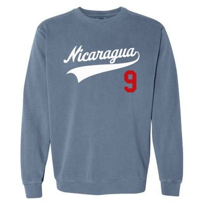 Nicaragua Soccer Jersey Camiseta Baseball Beisbol Garment-Dyed Sweatshirt