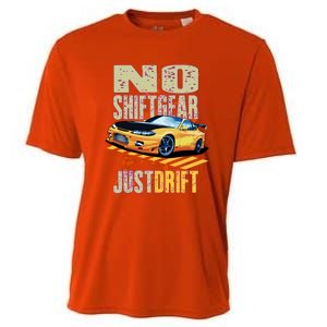 No Shiftgear Just Drift Car Fanatic Cooling Performance Crew T-Shirt