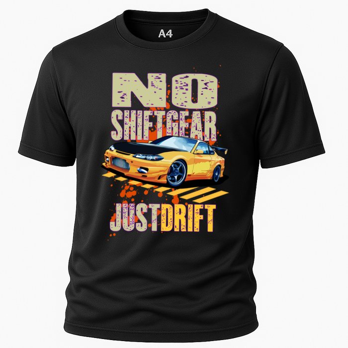 No Shiftgear Just Drift Car Fanatic Cooling Performance Crew T-Shirt