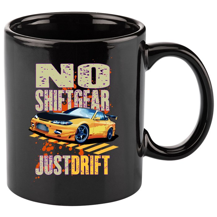 No Shiftgear Just Drift Car Fanatic 11oz C Handle Ceramic Mug