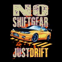 No Shiftgear Just Drift Car Fanatic Drawstring Bag