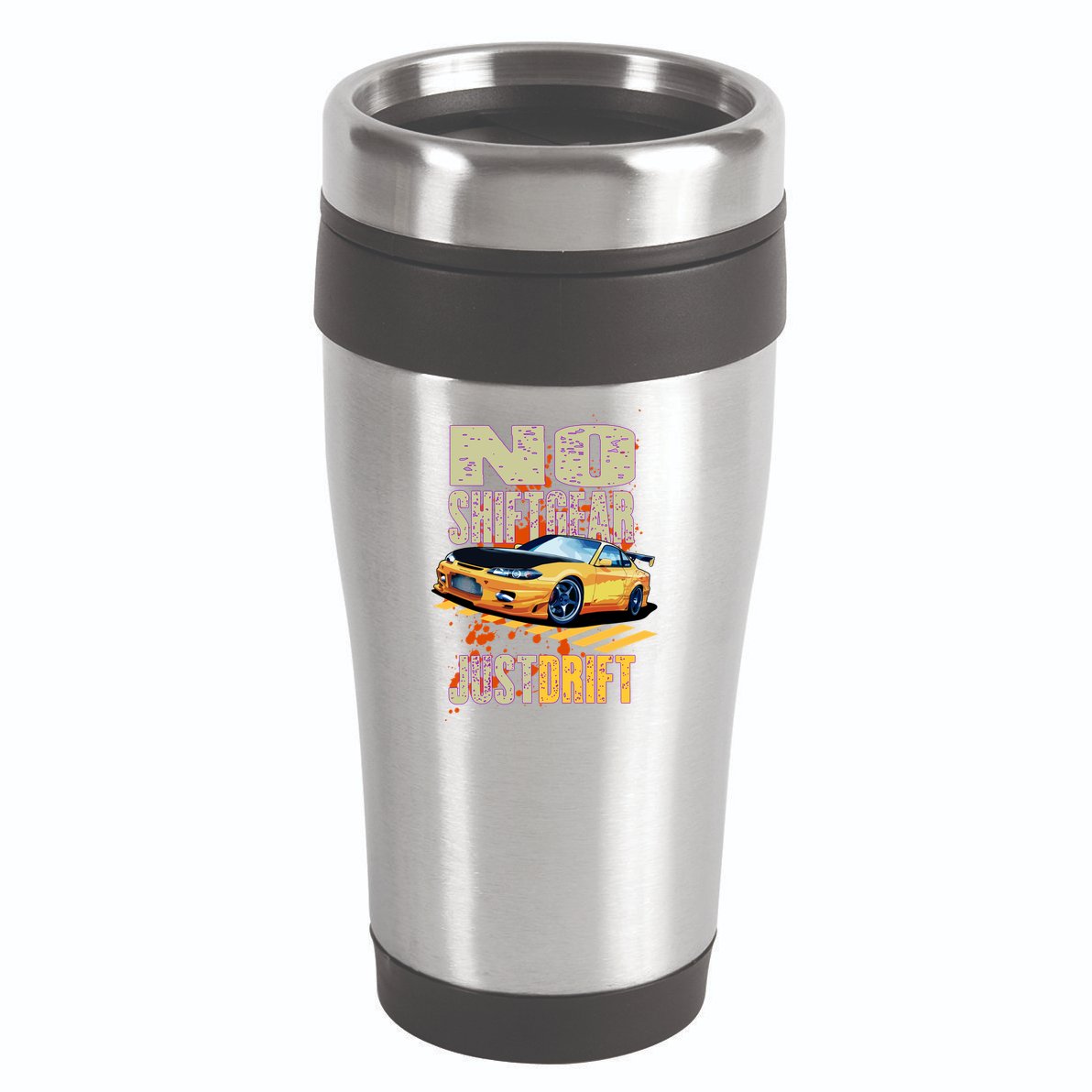 No Shiftgear Just Drift Car Fanatic 16oz Travel Tumbler