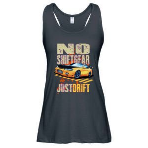 No Shiftgear Just Drift Car Fanatic Ladies Essential Flowy Tank