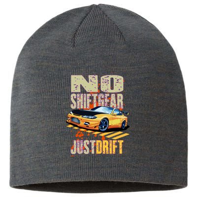 No Shiftgear Just Drift Car Fanatic Sustainable Beanie